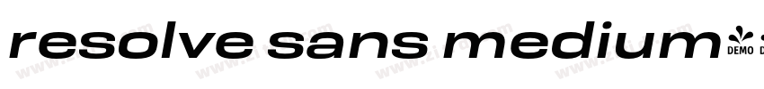 resolve sans medium字体转换